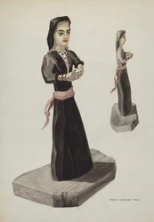Bulto, Santa Rita, ca. 1937