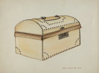 Met Leren Beklede Doos, ca. 1937
