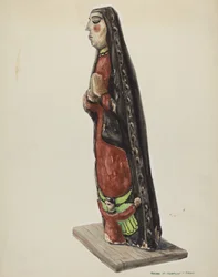 Onze Lieve Vrouw van Guadalupe Bulto, ca. 1938