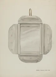 Blikken spiegelomlijsting, ca. 1937