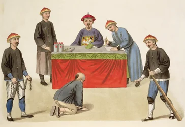 Een schuldige voor een magistraat, plaat 1 uit 