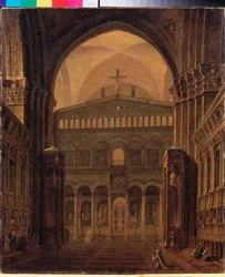 Interieur van de Tempel in Jeruzalem