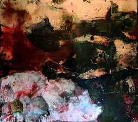 Dieprode abstracte stroming