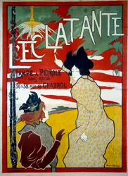 Reclame voor olielampen zonder gat: de Zaklamp, 20e eeuw (poster)