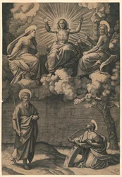 Jezus Christus, de Maagd en Johannes de Doper met de heiligen Paulus en Catharina