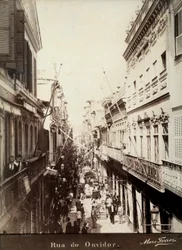 Een straat in Ouvidor, Brazilië