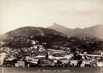 Uitzicht op Santa Teresa in Brazilië, ca. 1880-90