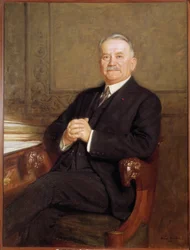Portret van de President van de Republiek Gaston Doumergue (1863-1937)