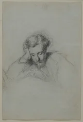 Portret van de dichter Heinrich Heine 1797-1856, 1853