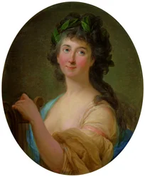 Portret van Catherine Gattai Thomatis als muze
