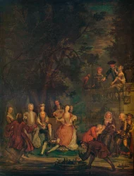Een Gesprekstuk, ca. 1700, 1931