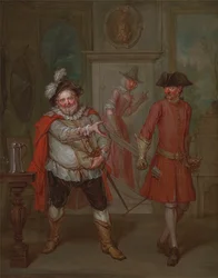 Scène uit "Henry IV, deel I" van Shakespeare