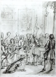Concert in Montague House, 1736