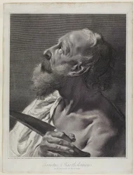 De heilige Bartholomeus, uit De Heilige Familie en de Twaalf Apostelen