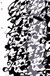 Asemisch schrijven, 2014 (inkt op papier)