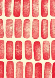 Stenen_rood, 2017 (rubberen stempels)