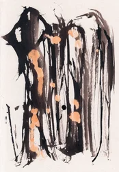 Wabi Sabi, 2018 (inkt en bleekmiddel op papier)