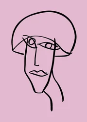 Vrouw, 2019 (inkt op papier)