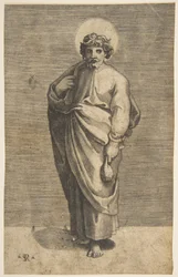 Sint Mattheüs met een buidel