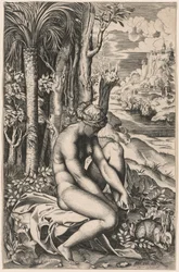 Venus Gewond door een Rozen Doorn