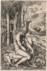 Venus Gewond door een Rozen Doorn