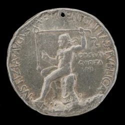 Laureaatfiguur met een loodlijn [omgekeerd], 1454 of later