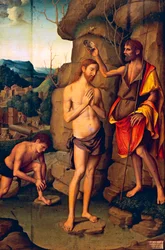 Paneel met de Doop van Christus