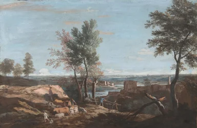 Uitgebreid Pastoraal Landschap, ca. 1700-1730