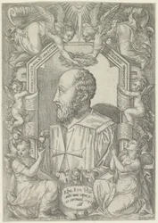 Portret van Jean Parisot de La Valette, grootmeester van de Orde van Malta