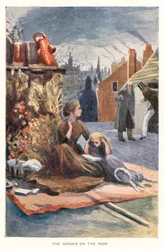Illustratie voor Onze wederzijdse vriend (kleurenlitho)