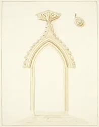 Deur van de Vestry Kamer van de Kathedraal van Bristol