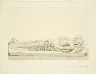 Beeld op een monument in St. Peter