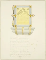 Muurtablet van wethouder R. Kitchin