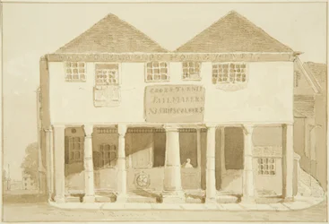 De oude graanmarkt aan de kade