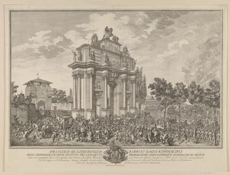 Frantz Stephans erepoort, bij intocht in Florence 1739