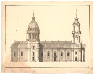 Dezelfde kerk, gezien vanaf de zijkant