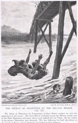 De nederlaag van Maxentius bij de Milviaanse brug 312AD