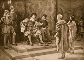 Thome de Sousa, eerste gouverneur-generaal van Brazilië (litho)