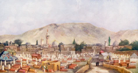 Moslimbegraafplaats in de Meidan, Damascus