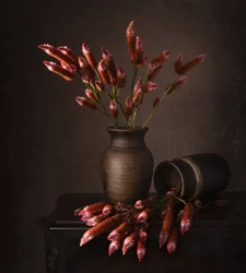 Rustiek bloemstilleven