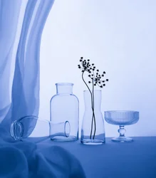 Rustig blauw stilleven