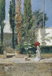 Tuin van het huis van Fortuny, 1872