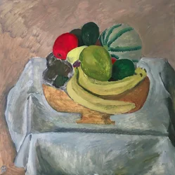 Fruitmand, 2020 (olieverf op papier)