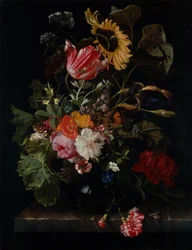 Boeket bloemen in een vaas