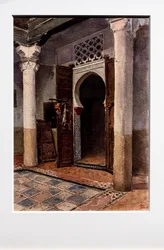 Hoek van een Moors binnenhof, circa 1870-71