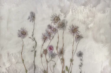Zachte pastelkleurige bloemen
