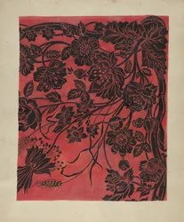 Gestencild Tafellaken, ca. 1942