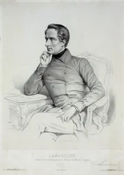Portret van Alphonse de Lamartine 1790-1869