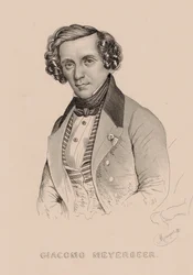 Portret van de componist Giacomo Meyerbeer, 1836