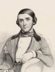 Portret van de pianist en componist Jean-Henri Ravina 1818-1906, ca 1845